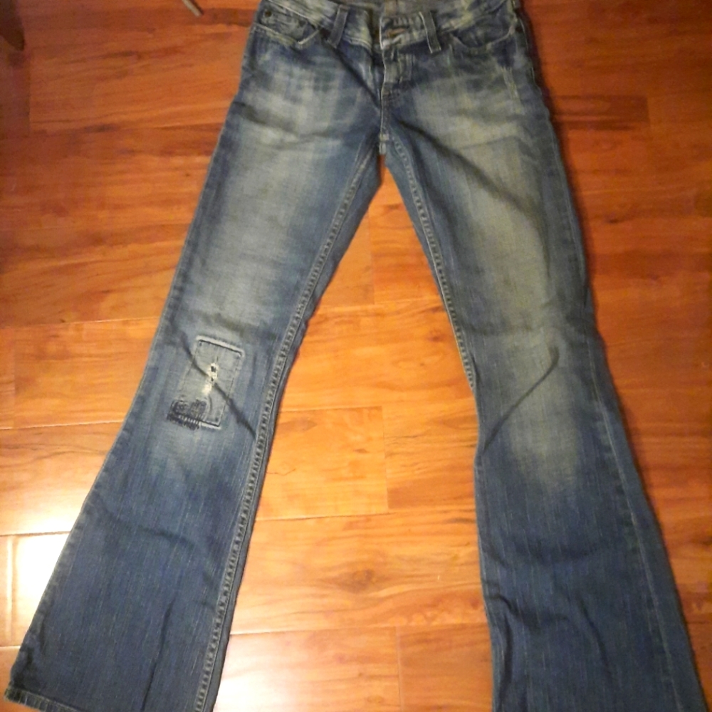 Vintage high rise flare levis